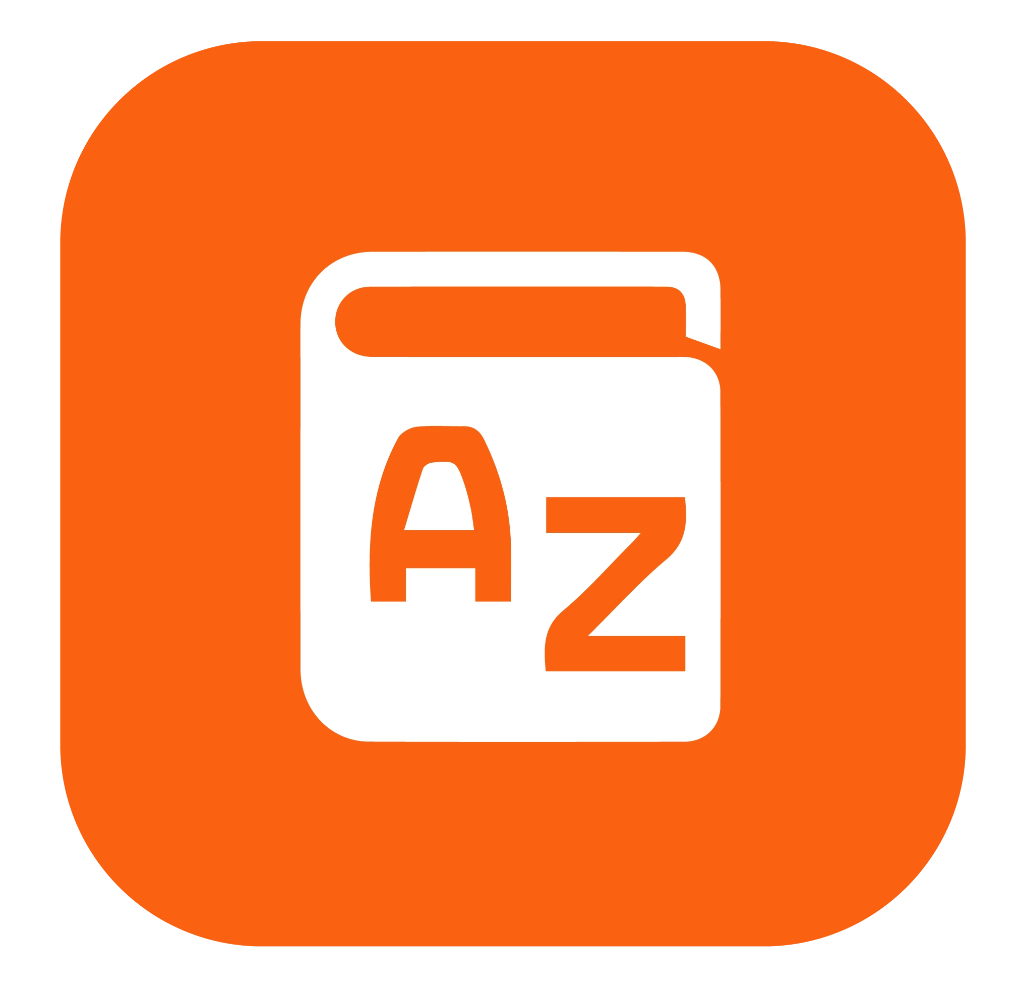 Cuadro con icono con las letras A y Z.